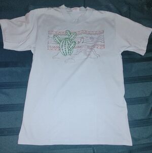 Womens Light Blue Medium Top Cactus